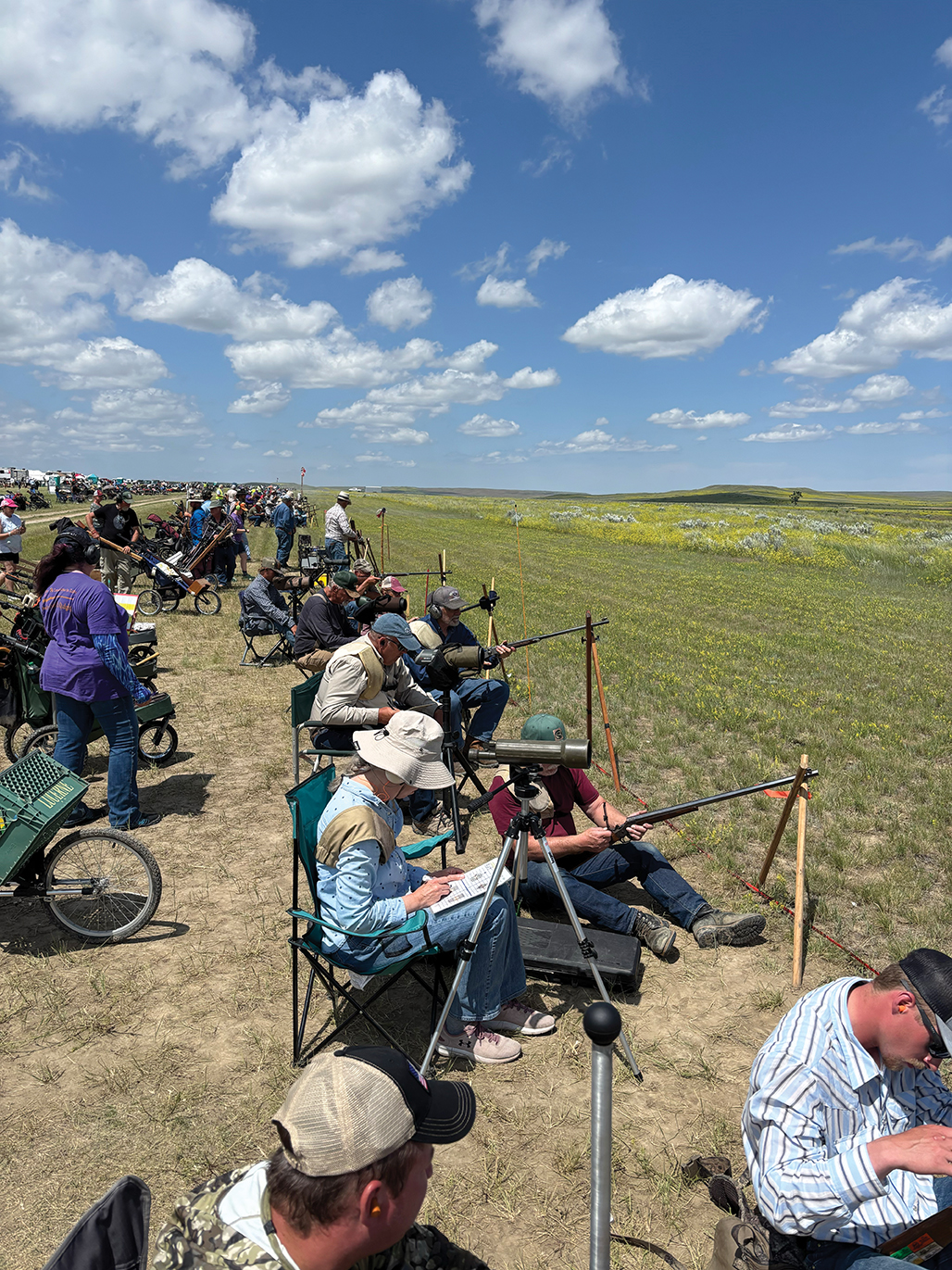 “The Line” at the 2025 Quigley Match.  (Photo courtesy C. Sharps Arms.)